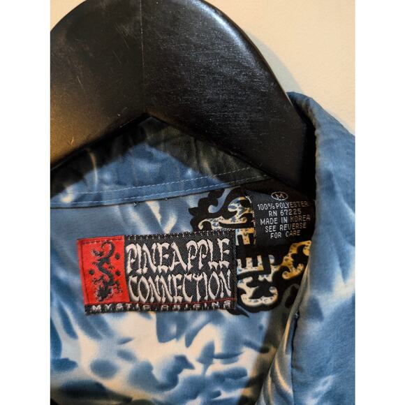 Vintage Pineapple Connection Mythic Origins Dragon 90s Y2K 2000s Button Shirt - Picture 2 of 5